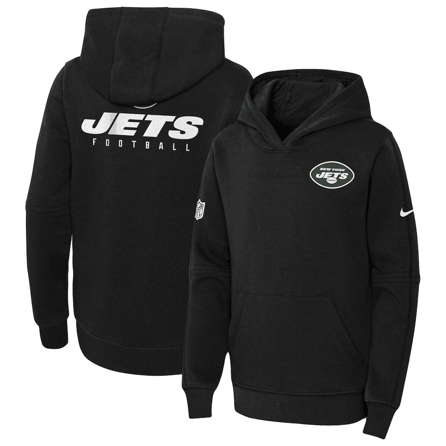 Youth 2023 NFL New York Jets black Sweatshirt style 1->new york jets->NFL Jersey